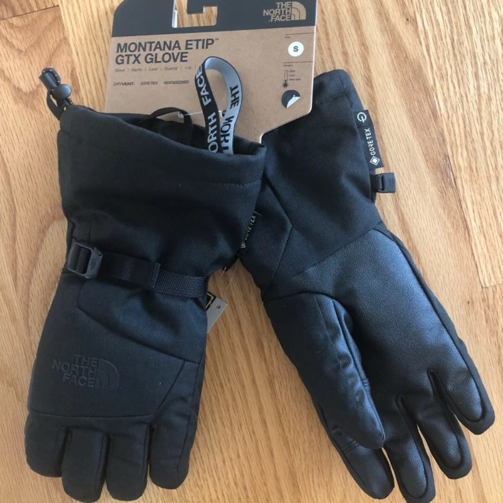 NWT North Face Womens Montana Etip Glove-Black -SM
